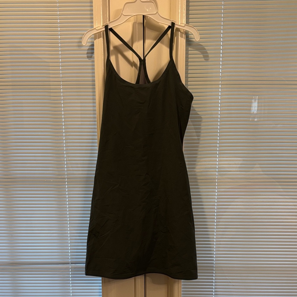 Outdoor Voices Green Mini Dress with Crossback Straps